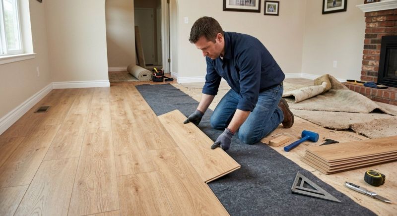 Laminate Floor Remodeling in Springfield, MA