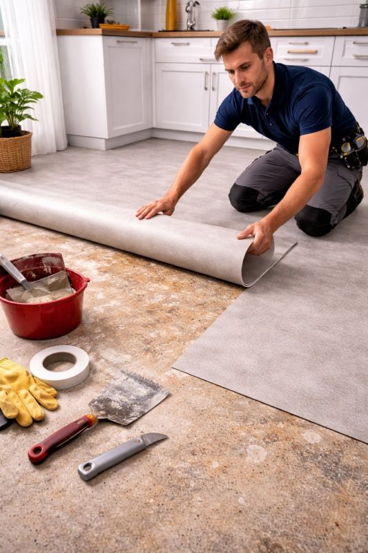 Linoleum Floor Installation in Wilbraham, MA