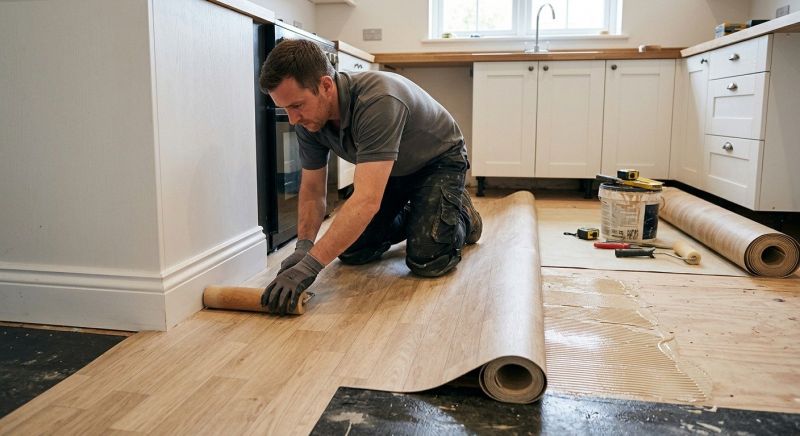 Sheet Linoleum Installation in Hardwick, MA